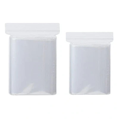 Image of Grip Seal Bags 300Pcs 6x9/7x10cm Small Sealable Plastic Mini Little Clear Ziplock Bag Reusable Tiny Transparent Polythene Pouches for Beads Cookies Candies Jewellery Storage