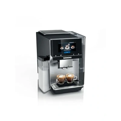 Image of Siemens, fully automatic Coffee machine, EQ700, iSelect Display, coffeeWorld, with Cold Brew, Slow Brew and Pot function, integrated milk container, Home Connect, stainless steel black TQ717GB3