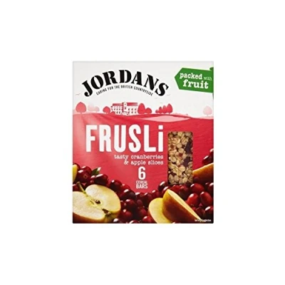 Image of Jordans Frusli Cranberry &amp; Apple Cereal Bars (6x30g) Pack of 2