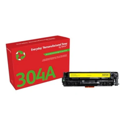 Image of Everyday by Xerox Yellow Toner compatible with HP 304A (CC532A), Standard Capacity