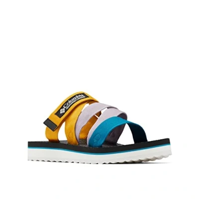 Image of Columbia Alava Slide Women&#039;s Sandals, Golden Yellow x Snowcap, 6 UK