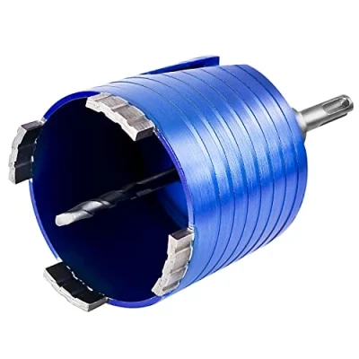 Image of S&amp;R Diamond Core Drill Bit Set 72 mm, Bit, Segment Height 10 with Pilot 8 x 120 SDS Plus Adapter, in Round Sturdy Box Suspension