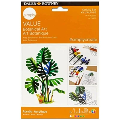 Image of Daler Rowney Simply Value Acrylic Botanical Art Set