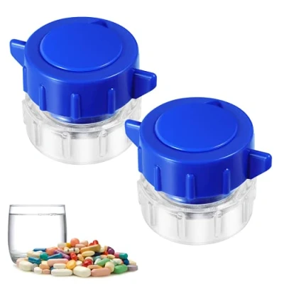 Image of Sweet Swamp 2 Pack Tablet Crusher,Pill Grinder, Crusher Grinder for Pills，Medicine Splitter Powder and Storage Box