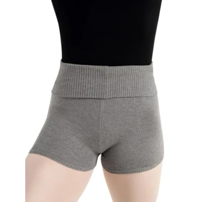 Image of Capezio Women CK10950W Foldover Boyshort HEATHER GREY, Large