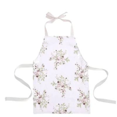 Image of Messy Me wipe clean apron for Kids painting, baking and art activities. Fully children (Pastel Roses, MIni)