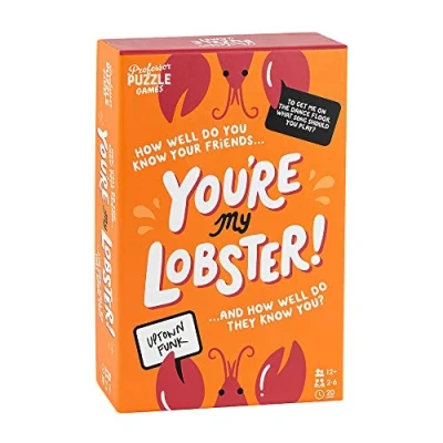 Image of Professor PUZZLE You&#039;re My Lobster Board Game Ages 12+ 2 6 Players 20 Minutes Playing Time, PROPPG7904, Orange