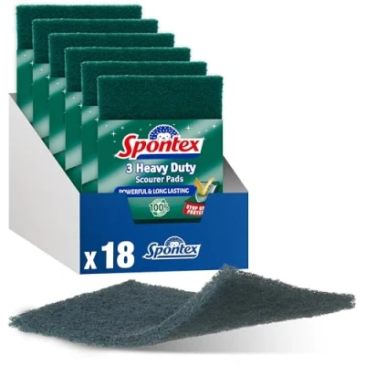 Image of Spontex 3 Heavy Duty Scourer Pads