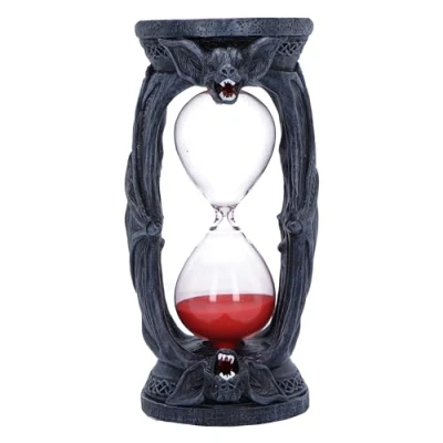 Image of Nemesis Now Sand Timer, Resin, Black, 19.5cm
