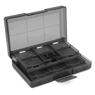 Image of Game Card Case Holder for Nintendo Switch, 24 in 1 Storage Compatible with Switch/Switch Lite/Switch OLED Catridge Box Black