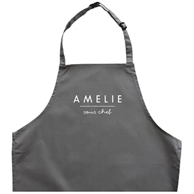 Image of Stickerscape Personalised sous chef apron (Child) (Grey, Infant)