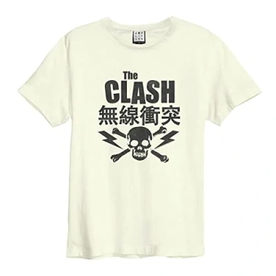 Image of Amplified Unisex Adult The Clash T Shirt (XL) (Vintage White)