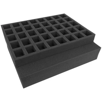 Image of Replacement Tray Set for Gamesworkshop Classic plastic figure case. Carry 40 troops on up to 32mm bases. Ideal 4 squads 40mm tall, and monsters or vehicles. Perfect Games Workshop figures