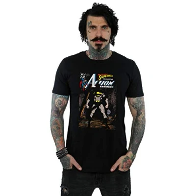 Image of DC Comics Men&#039;s Superman Action 644 Cover T Shirt Black Large