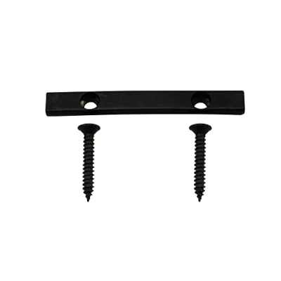 Image of Musiclily Pro 45mm Brass Bass String Retainer Bar for 5 Electric Bass, Black