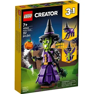 Image of LEGO Creator Mystic Witch 3 in 1 [40562 257 Pieces], Green,purple