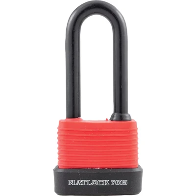 Image of Matlock 45mm PU Coat Laminated Steel LS Padlock Red