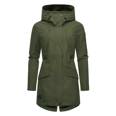 Image of Ragwear Begonia Parka, Women&#039;s, Size: Medium, Dark olive