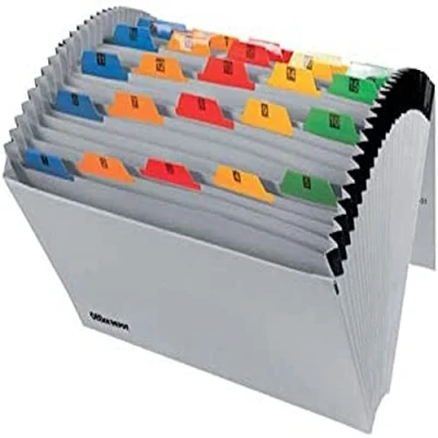 Image of Office Depot Expanding File Foolscap Grey Cardboard, 1 31 Tabs