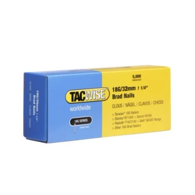 Image of Tacwise 0398 Type 18G / 32 mm Galvanised Brad Nails, Pack of 5000
