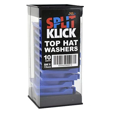 Image of Arctic Hayes SK1PK10 Split Klick Top Hat Washer 10 Pieces, Dark Blue