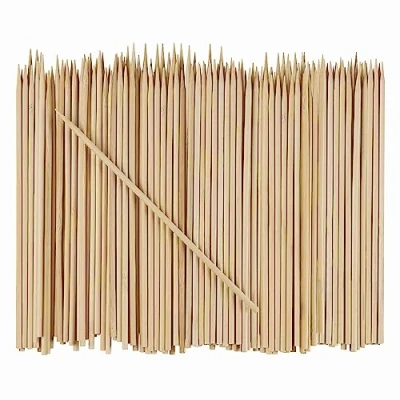 Image of [100 Count] 8 Inch Bamboo Skewers for Shish Kabob, Grilling, Fruits, Appetizers, and Cocktails…
