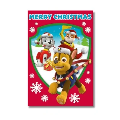 Image of Danilo Promotions Ltd Official Paw Patrol Generic Christmas Card for Him/Her,