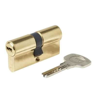 Image of Yale 110724040040201 CS10 Double Clutch High Security Cylinder, Brass Finish
