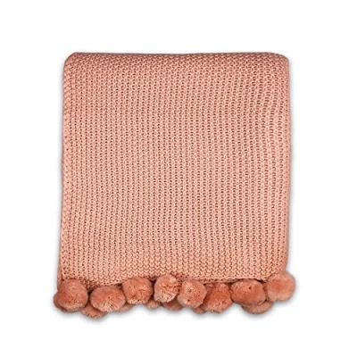 Image of Shruti New Blankets &amp; Throws Designs Throw Pink Pom