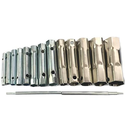 Image of 15Pcs Plumber Back Nut Tap Spark plug Spanner Duel ended Wrench Socket Set 6 37mm