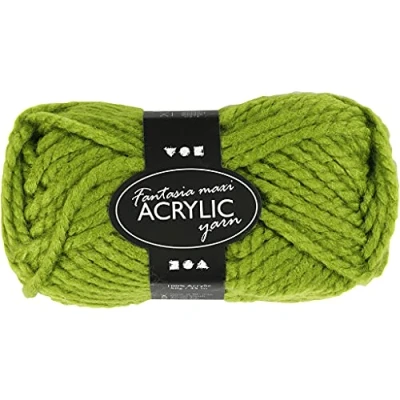 Image of Creativ Company 50 Piece Fantasia Acrylic Yarn, Green