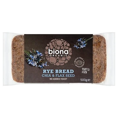 Image of Biona Organic Rye Chia and Flax Seed Bread, 500g