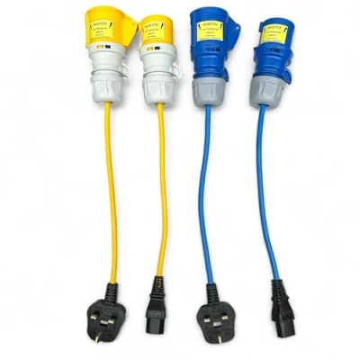Image of Marten® 110v &amp; 230V 16a Adapter Set for PAT Testing (110 230 Volt 16 Amp Kit)