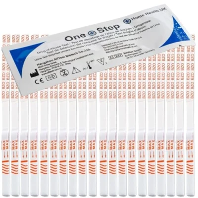 Image of One Step: 20 x Benzodiazepines Drug Testing Kits, Rapid Results Urine Test Strips for Diazepam, Valium Sensitivity 200ng/mL