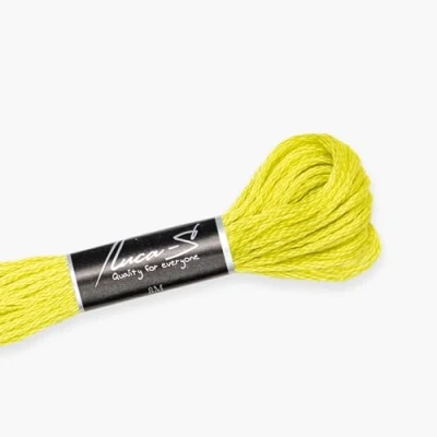 Image of Premium Embroidery Thread Luca S, 100% Giza Cotton, Oeko TEX Certified Stranded Cotton 294 / DMC 12 Anchor