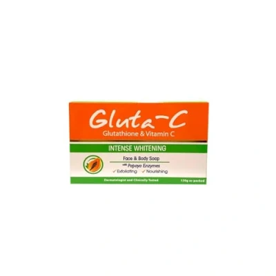 Image of GLUTA C Intense Whitening Soap with Papaya Exfoliants Glutathione &amp; Vitamin 135g