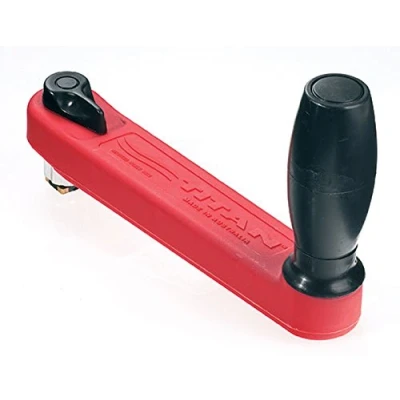 Image of Lewmar® 10&quot; Single Grip Winch Handle, Locking, Red with Black