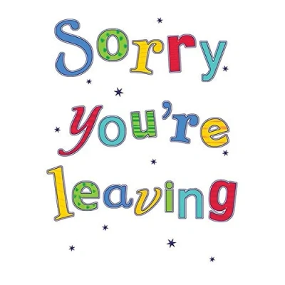 Image of Piccadilly Greetings Traditional Occasion Card Leaving 7 x 5 inches A10732