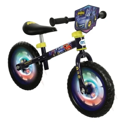Image of Batwheels 12&quot; Boys and Girls Balance Bike 2+ Years Old with Light Up Wheels Adjustable 12 Inch Kids Toddler Boy Toys Girl