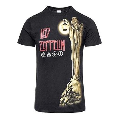 Image of Official T Shirt LED ZEPPELIN Black HERMIT Stairway to Heaven L