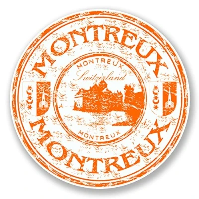 Image of 2 x 10cm Montreux Switzerland Vinyl Decal Sticker Laptop Luggage Travel #6790 (10cm 10cm)