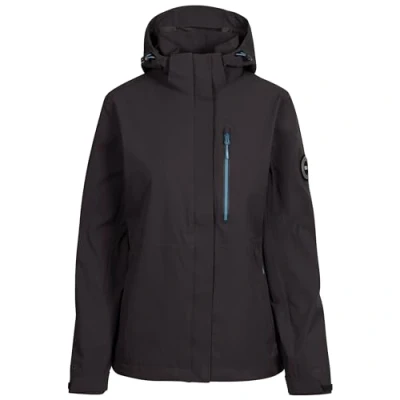Image of DLX Womens Waterproof Jacket With Zip Off Hood, Pockets, Adjustable Cuff Katya