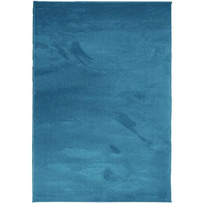 Image of vidaXL Rug OVIEDO Short Pile Turquoise 140x200 cm