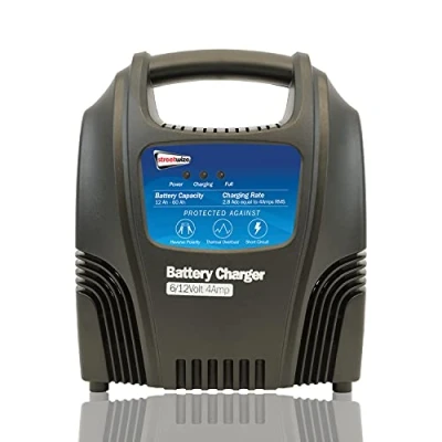 Image of Streetwize SWCBC4 Amp Battery Charger 12V, 4 for Lead Acid Batteries, Car, Motorcycle, Lawnmower