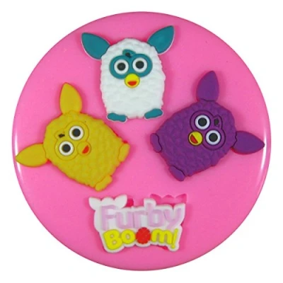 Image of Furby Silicone Mould Mold for Cake Decorating Cupcake Toppers Icing Sugarcraft Tool by Fairie Blessings