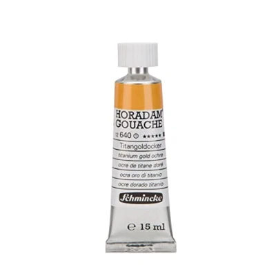 Image of horadam gouache 15ml series 1 titanium gold ochre