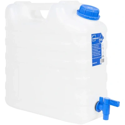 Image of vidaXL Water Container with Tap Transparent 15 L Plastic