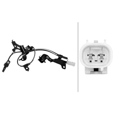 Image of 895450E020, 8954548050 ABS Sensor HELLA 6PU 358 218 811 with clip Hall 2 pin connector 705mm LEXUS: RX III