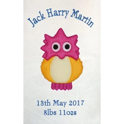 Image of Twirlywoos Peekaboo Personalised Super Soft Fleece Baby Blanket (05 White)
