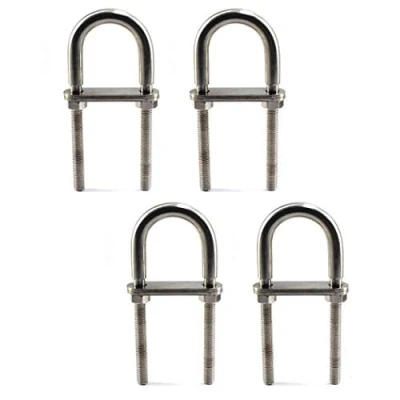 Image of M6x90 U Bolt 304 Stainless steel Tie Down (Pack of 4)